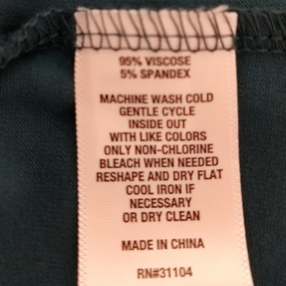 Solid Teal Women's Cardigan / 2X - Picture 5 of 6